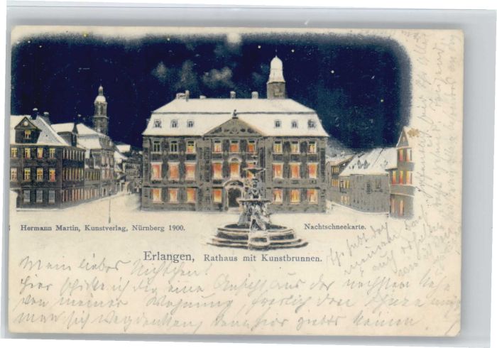 Erlangen Rathaus Kunstbrunnen