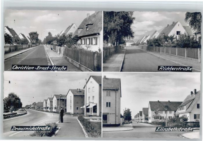 ERLANGEN Bayern Christian Ernst Strasse Richterstrasse Elisabethstrasse Drausnic