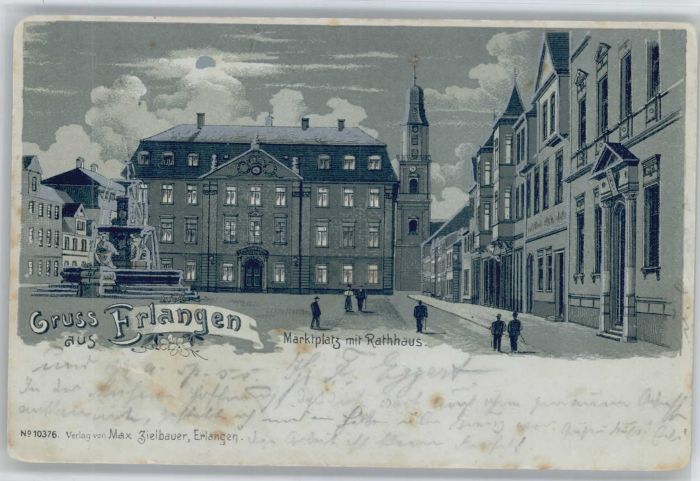 Erlangen Marktplatz Rathaus