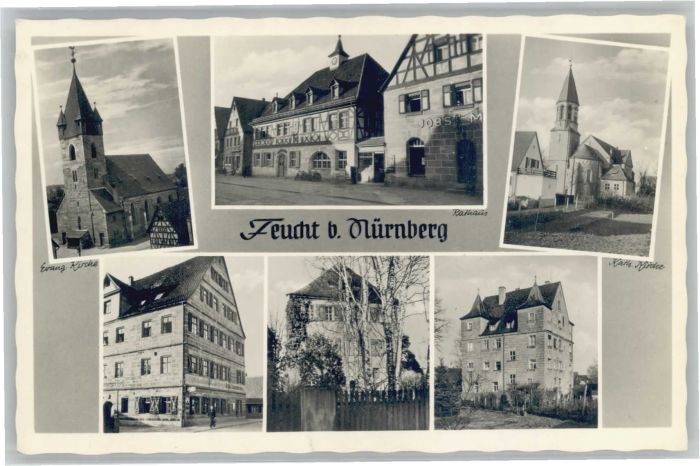 Feucht Nuernberger Land Bayern Kirche Rathaus