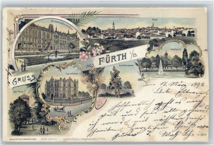 Fuerth Bayern unstbrunnen Logengebäude x