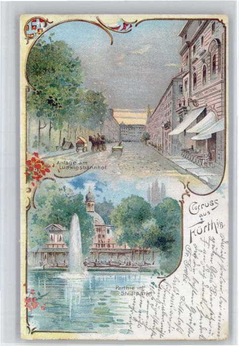 Fuerth Bayern udwigs Bahnhof Stadtpark