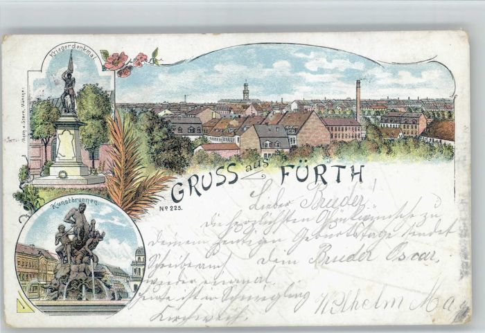 Fuerth Bayern unstbrunnen Krieger Denkmal