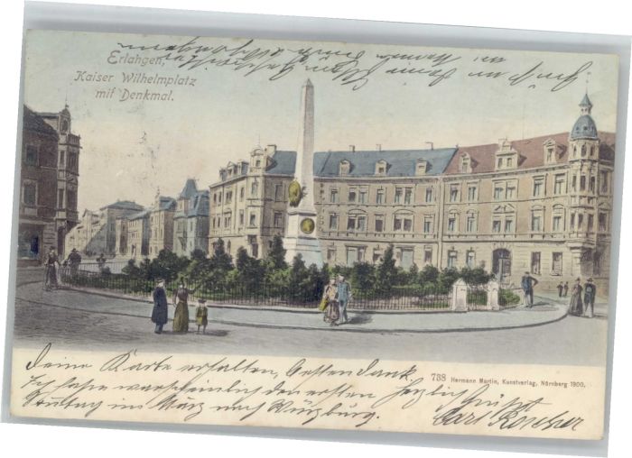 Erlangen Kaiser Wilhelm Platz Denkmal