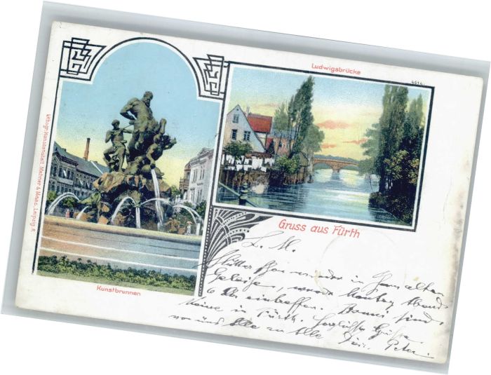 Fuerth Bayern unstbrunnen Ludwigsbrücke x