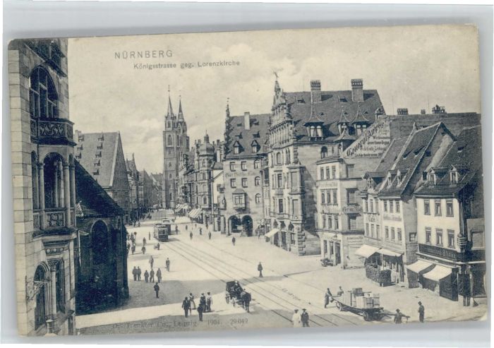 NueRNBERG  CITY oenigstrasse Lorenz Kirche  *