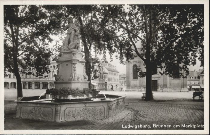 Ludwigsburg Brunnen Marktplatz