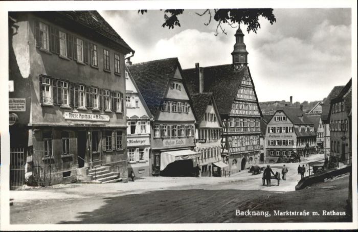 Backnang Marktstrasse Rathaus