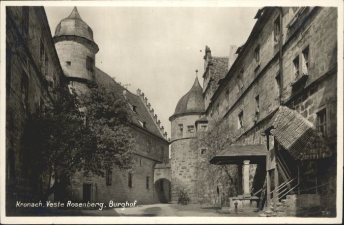 Kronach Oberfranken Kronach Veste Rosenberg Burghof