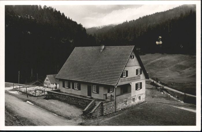 Hinterlangenbach Baiersbronn Waldarbeiter Schulungslager Hinterlange