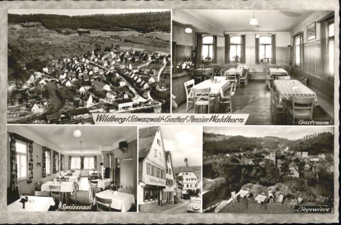 Wildberg Schwarzwald Wildberg Gasthof Pension Waldhorn