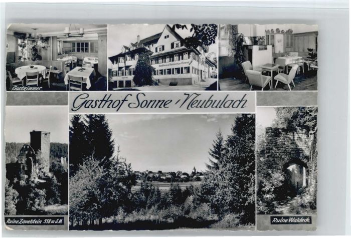 Neubulach Gasthof Sonne Ruine Zavelstein Ruine Wa