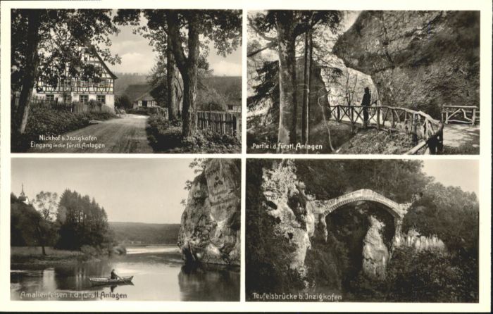 Inzigkofen Nickhof Amalienfelsen Teufelsbrücke