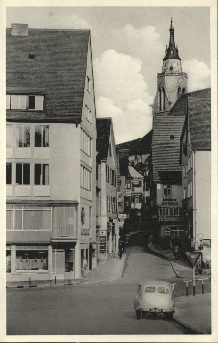 TueBINGEN BW Neckargasse mit Stiftskirche