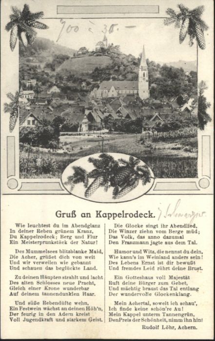 Kappelrodeck Gedicht