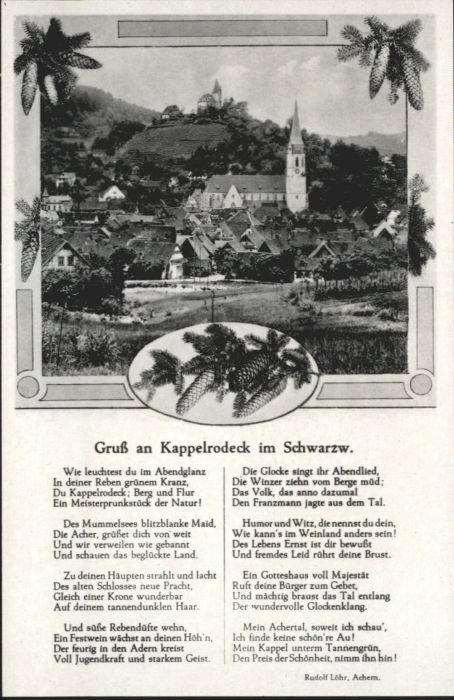 Kappelrodeck Gedicht
