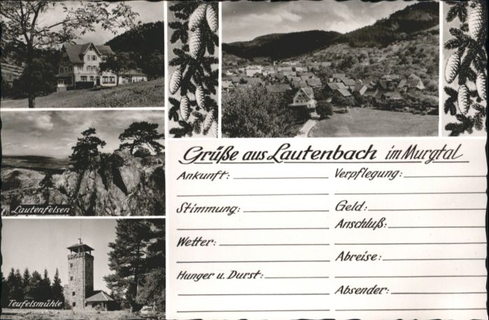 Lautenbach Gernsbach Gasthof Pension Lautenfels