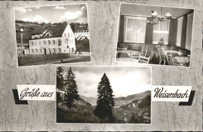 Weisenbach Murgtal Gasthaus Pension Cafe Otto Back