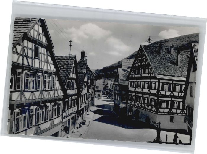 Wiesensteig Hauptstrasse Fachwerkhäuser