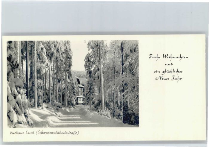 Buehl Baden chwarzwaldhochstrasse Kurhaus Sand