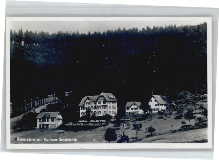 Baiersbronn Schwarzwald Baiersbronn Kurhaus Schönblick