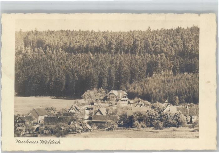 Hallwangen Dornstetten Freudenstadt BW Kurhaus Waldeck