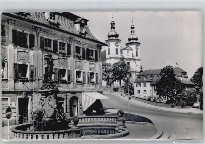 Donaueschingen BW Dianabrunnen Kirche