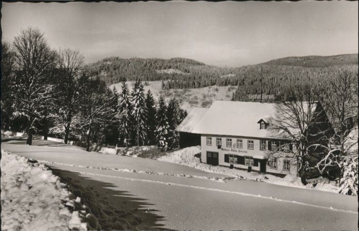 Baerental Feldberg Bärental Gasthof zum Bären *