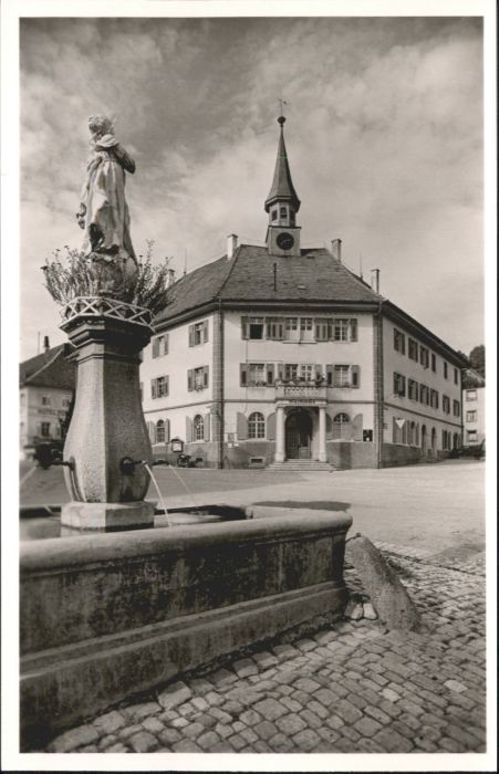 Bonndorf Schwarzwald Bonndorf Rathaus Brunnen