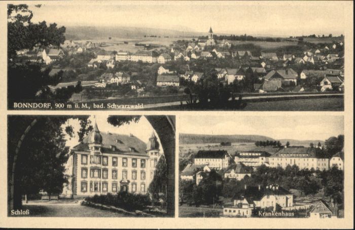 Bonndorf Schwarzwald Bonndorf Schloss Krankenhaus