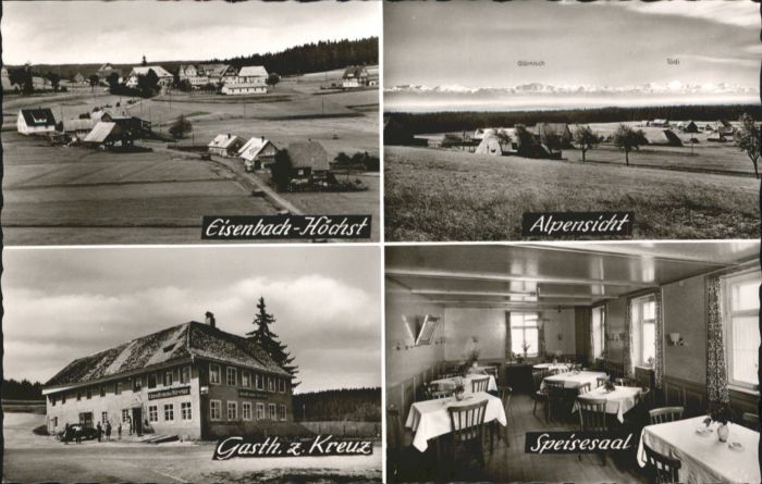 Eisenbach Schwarzwald Gasthaus zum Kreuz Höchst