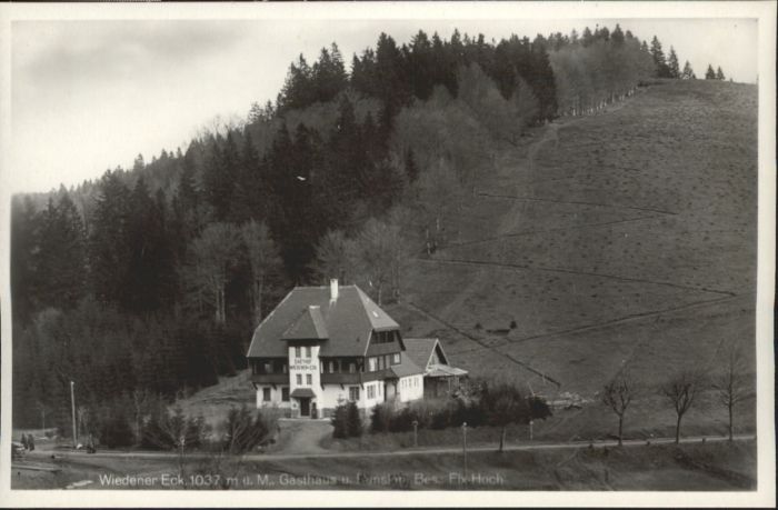 Wieden Schwarzwald Wieden Gasthaus Pension Wiedener Eck