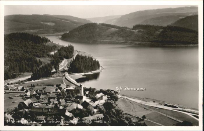 Schluchsee Cafe Zimmermann Fliegeraufnahme