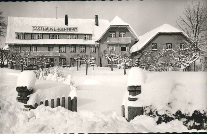 Saig Schwarzwald Saig Gasthof Hochfirst