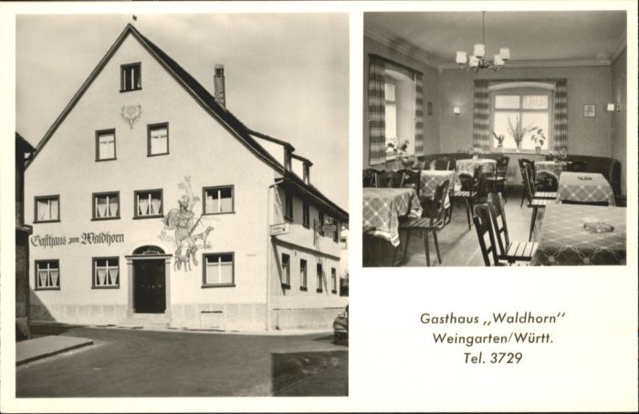 Weingarten Wuerttemberg Gasthaus Waldhorn
