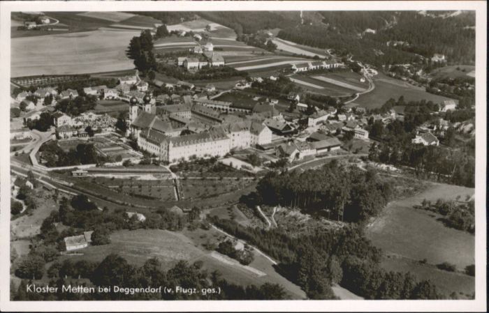 Deggendorf Donau Deggendorf Kloster Metten Fliegeraufnah