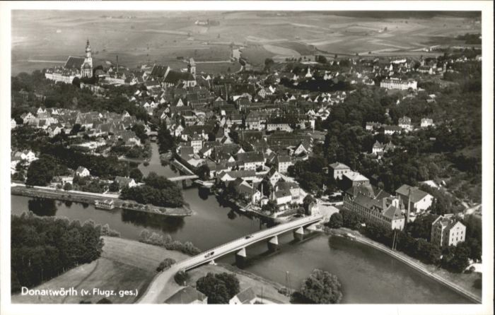 Donauwoerth Bayern Fliegeraufnahme