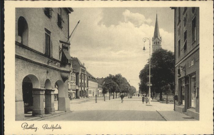 Plattling Isar Bayern Plattling Stadtplatz