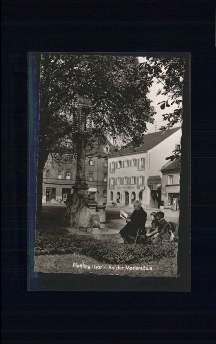 Plattling Isar Bayern Plattling Isar Mariensäule