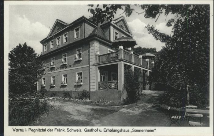 Vorra Pegnitz Vorra Pegnitztal Gasthof Erholungsheim