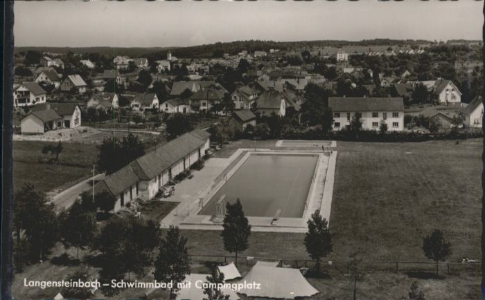Langensteinbach Karlsbad Karlsruhe BW Schwimmbad Campingplatz