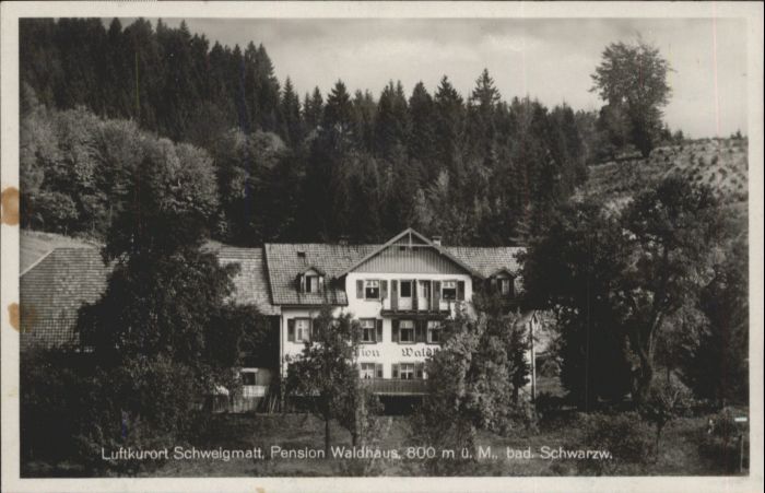 Schweigmatt Schwarzwald Pension Waldhaus