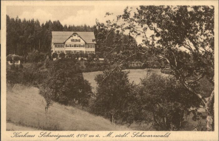 Schweigmatt Schwarzwald Kurhaus