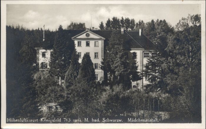 Koenigsfeld Schwarzwald Königsfeld Mädchenanstalt *