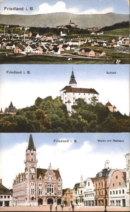 Friedland Boehmen i. B. Schloss Markt Rathaus