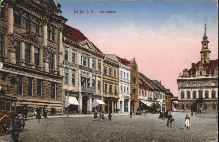 Leipa Boehmen Ceska Lipa Leipa i. B. Marktplatz