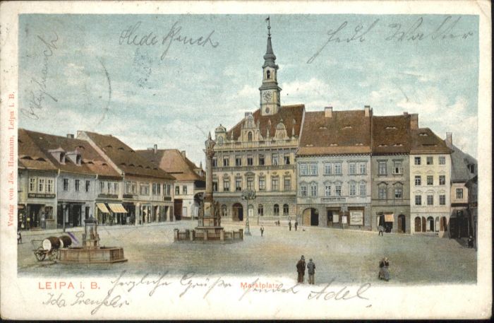 Leipa Boehmen Ceska Lipa Leipa i. B. Marktplatz