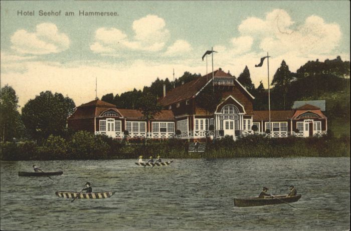 Hammersee Boehmen Hotel Seehof Ruderboot