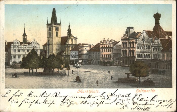 Leitmeritz Litomerice Nordboehmen Leitmeritz Marktplatz