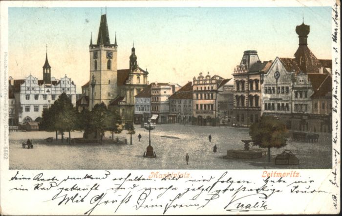 Leitmeritz Litomerice Nordboehmen Leitmeritz Marktplatz